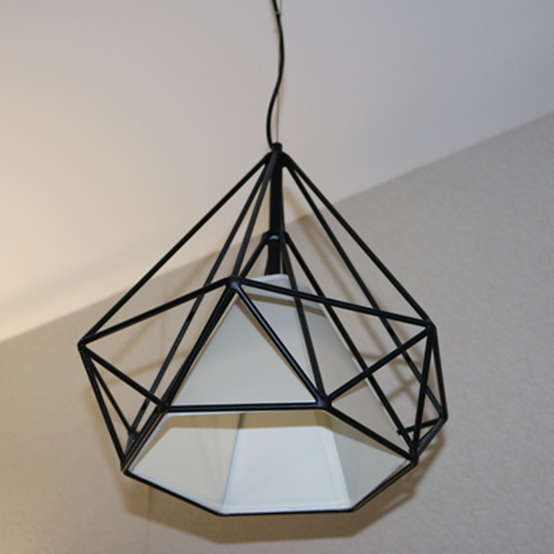 Hot Sale Black Polygon Pendant Lamp for Hotel Project