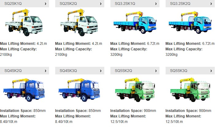 High Performance XCMG Truck Mounted Crane Manufacturer