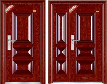 China Supplier Main Double Security Steel Door for Apartment