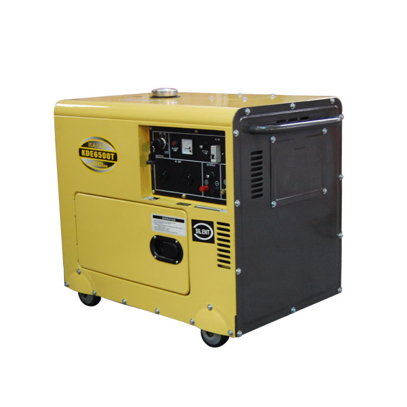 Silent Diesel Generator Set/Single Phase 4.5kw with CE