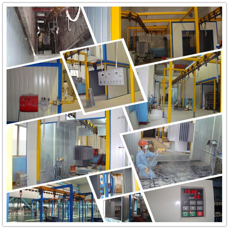 Automatic Powder Coating Booth with Small/Big Cyclone