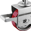 Heavy Duty Round Stem Full Locked Casters