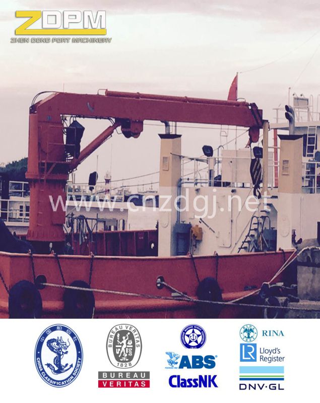 Heavy-Duty Hydraulic Marine Deck Crane