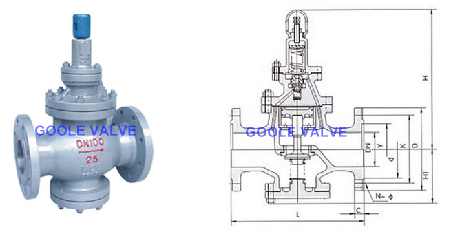 Wenzhou Y43h Pilot Piston Type Steam Pressure Reducing Valve (FP04)