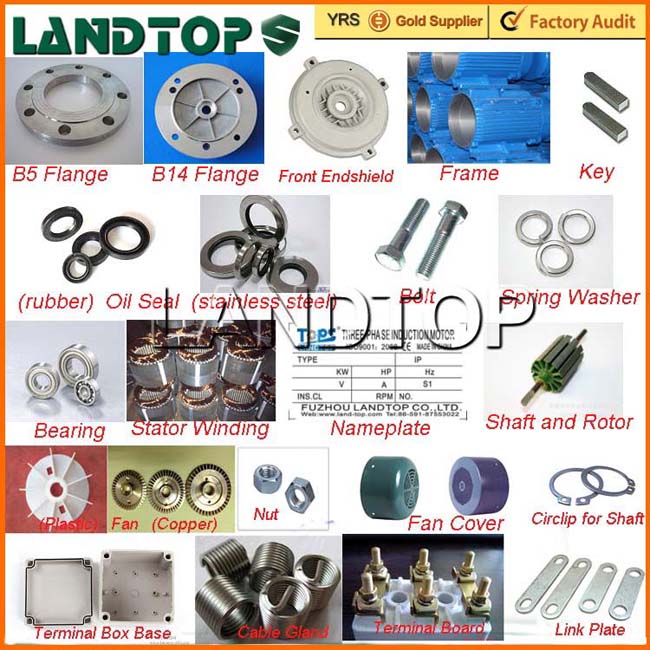 LANDTOP single phase capacitor start motor 1.5kw 220V