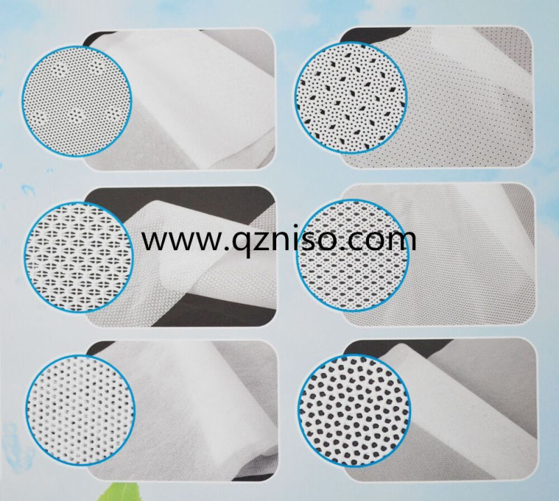 2016 Hot Selling Super Soft Spunbond Perforated Nonwoven for Baby Diaper Topsheet