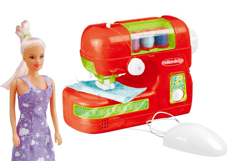 Girl Pretend Play Toy B/O Sewing Machine (H0009386)