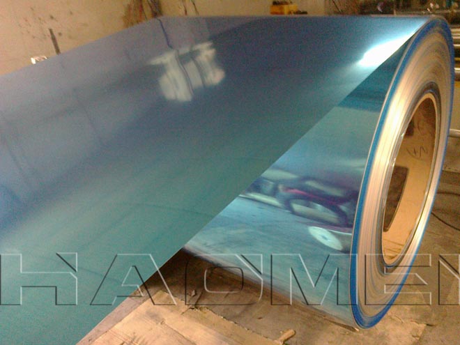 Filmed Gold Aluminum Mirror Sheet 1070