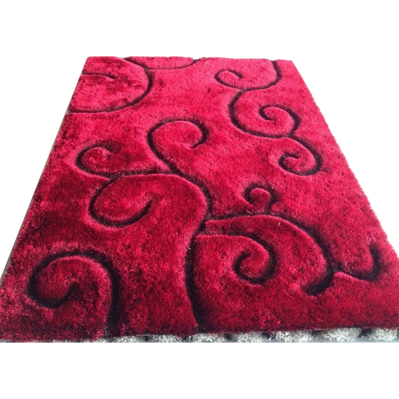 High Quality Polyester Modern Shaggy Carpets with 3D Effects