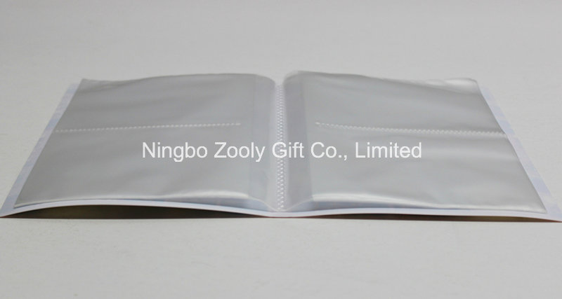 Customize Logo Printing Plastic PP / PVC Photo Albums with Clear Protective Holder