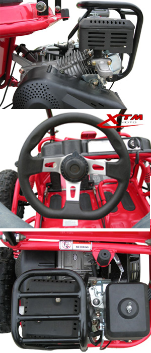 50cc Two Seat Go Kart Differential Mini Buggy for Kids