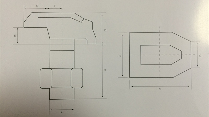 Rj-C1guide Rail Clips Elevator Parts