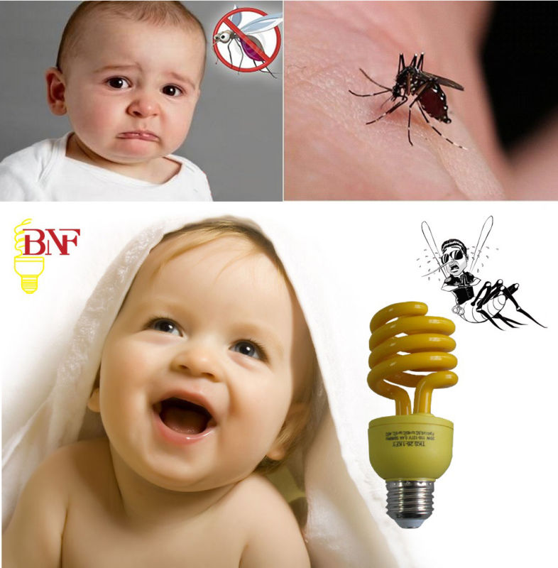 9W Yellow Mosquito Repellent Color CFL Lamp with CE (BNF-Y)