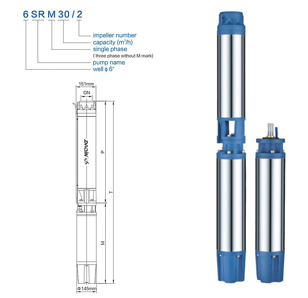 6inch Submersible Borehole Pump for Pressure Boosting (6SR30/11)