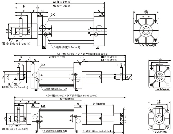 Sc Series Pneumatic Standard Air Cylinder