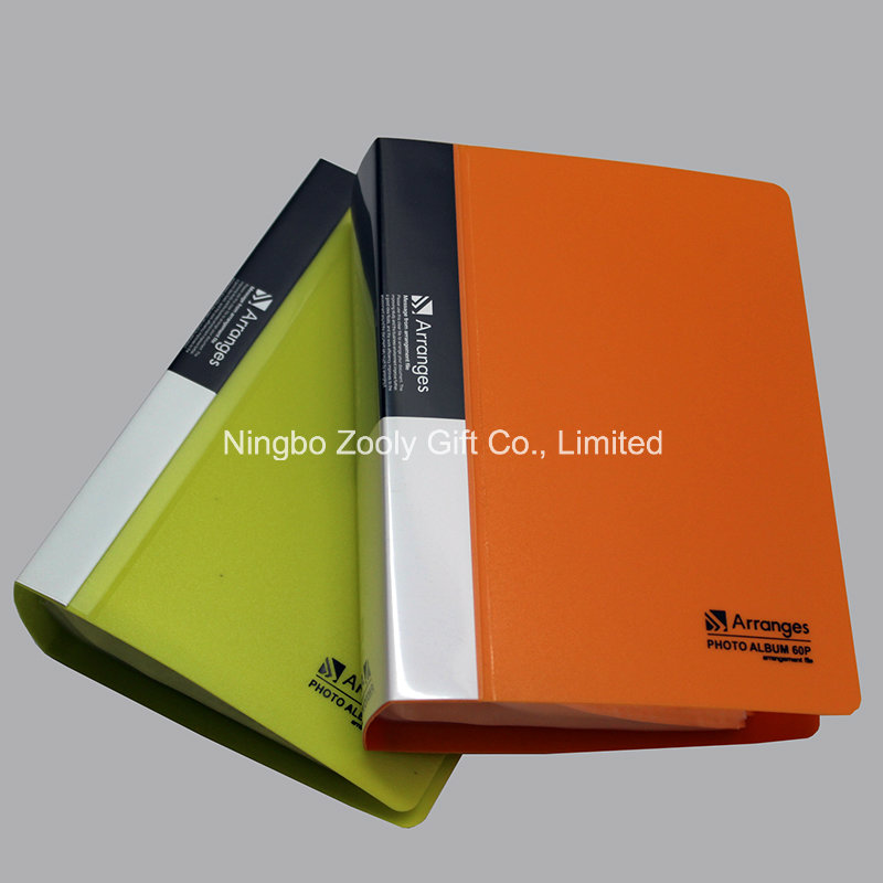 Customize Logo Printing 60 Pockets Plastic PP Photo Albums