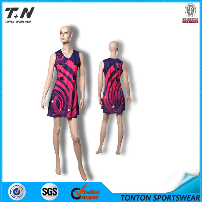 Custom Sublimated Netball Uniform Sports Wholesale