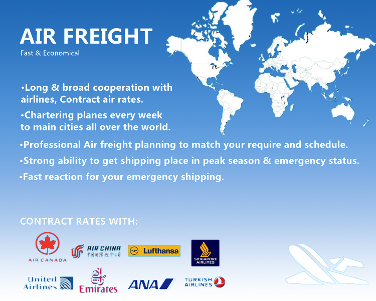 Shenzhen/Guangzhou/Shanghai/Beijing/Hongkong Air Cargo Freight Forwarder to Vancouver/Toronto/Montreal/St Johns/Ottawa