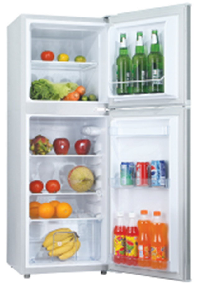 118L DC 12V Solar Fridge and Freezer Double Door Fridge