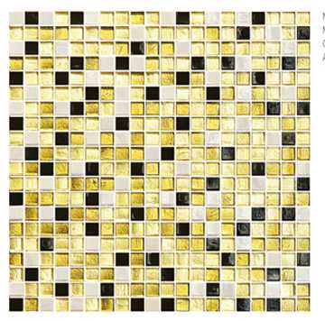 Golden Glass Art Glass Mosaic /Rainbow Glass Mosaic