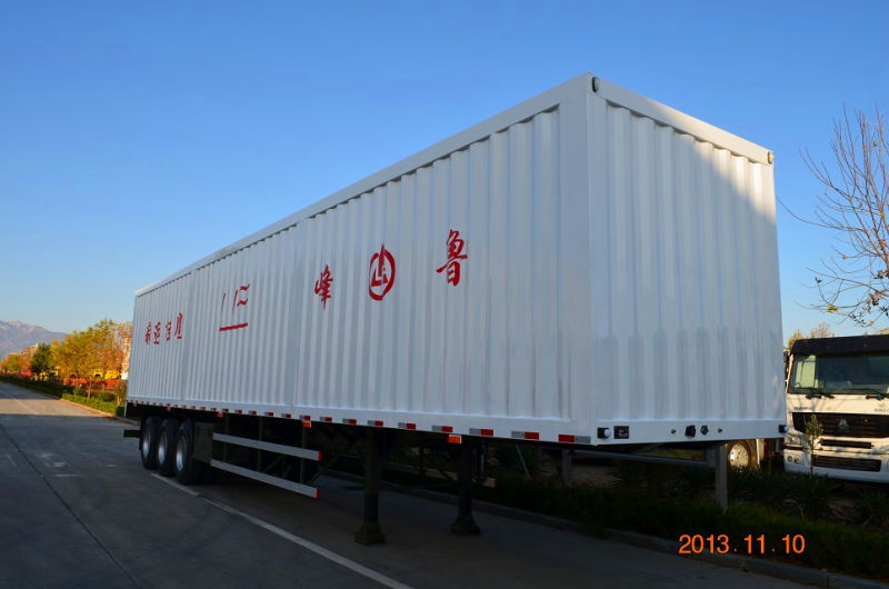 High Quality Cimc/Lufeng Cargo Van Semi Trailer for Sale