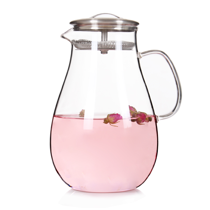 Glass Pot, Tea Pot with Lid, Water Kettle, Glass Kettle