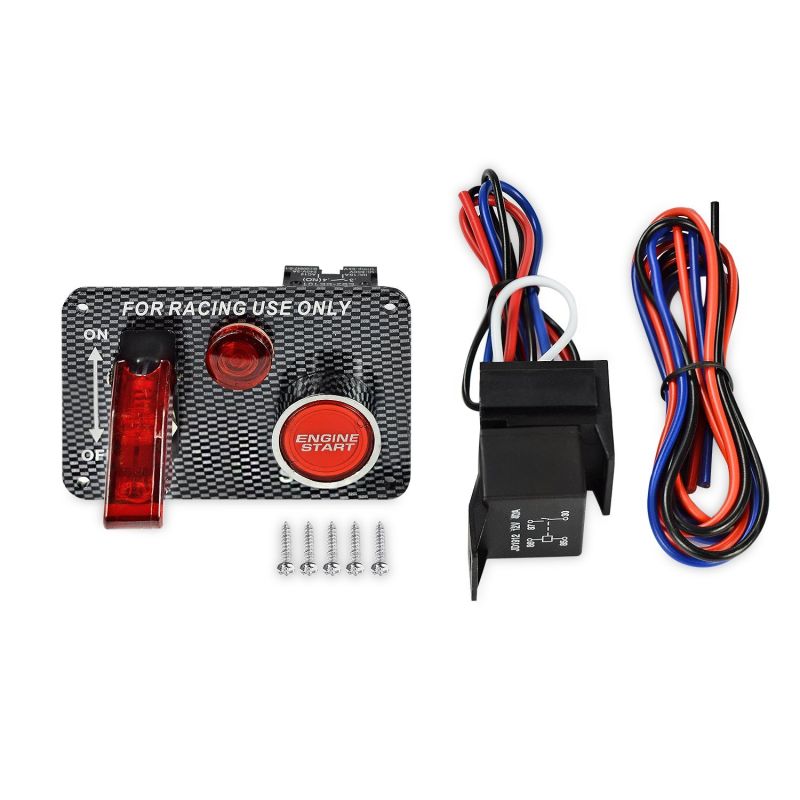 Racing Car Electronics One Switch Kit Panel Engine Start Button Toggle