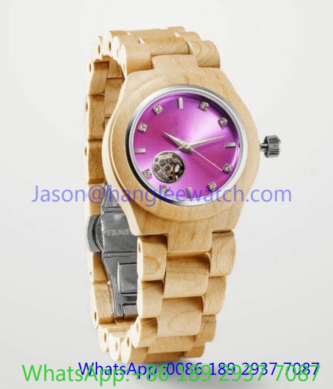 High-Grade Wooden Automatic Watch, Many Color (Ja- 15191)