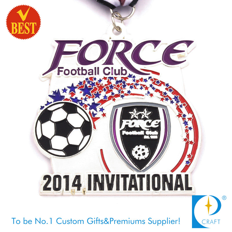 Soccer or Football Invitational Cup Medal with Full Color Sticker Intech Product