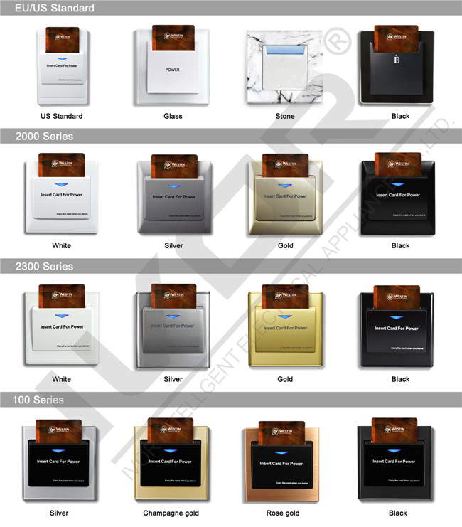 Us Standard Hotel Room Card Power Switch Energy Saver (SK-ES2000M1-US)