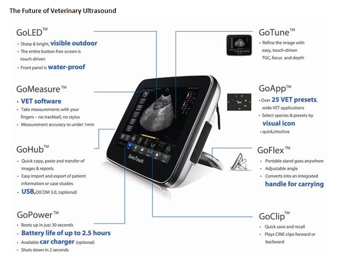 Veterinary Ultrasound Color Doppler Laptop Touchscreen