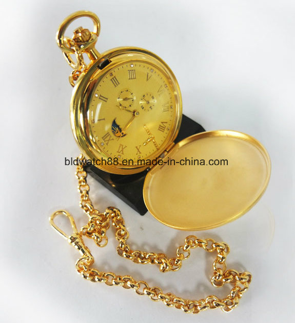 Hot Sale Quartz Alloy Pocket Watch with Deer