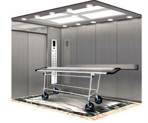 Hairline Stainless Steel Stretcher Hospital Elevator Residential Lift