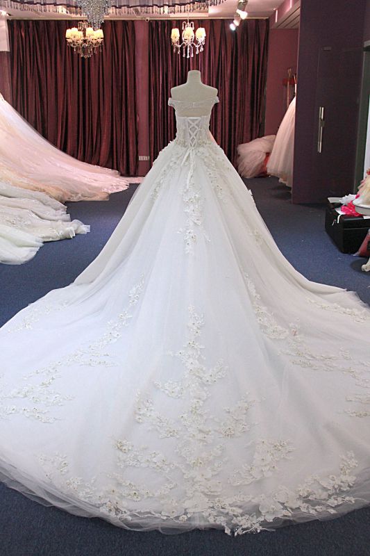 A Line/Princess Delicate Wedding Dress