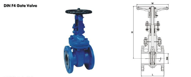 Big Size Dn400 F4 Cast Steel DIN Wedge Gate Valve