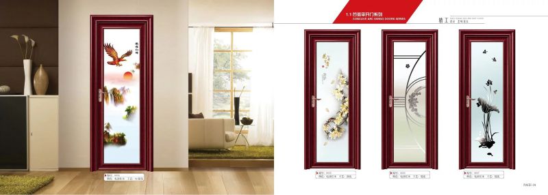 Aluminium Door Sliding Door Toliet Door Wc Door Glasses Door Balcony Door (03)