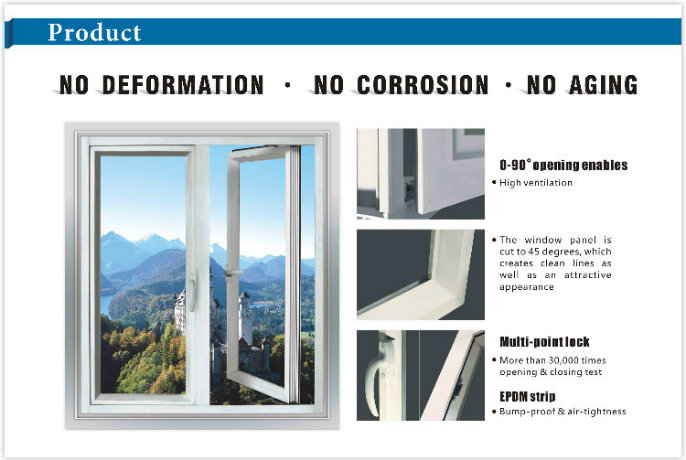 Competitive Aluminium Clad Wood Casement Window