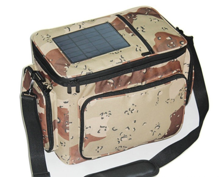 Waterproof Camouflage Solar Backpack Bag