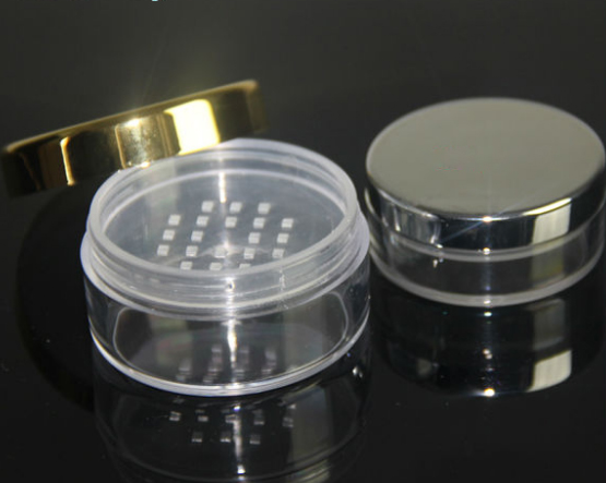10g Plastic Cosmetic Loose Powder Jar with Rotating Sifer (PPC-LPJ-003)