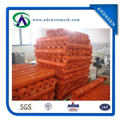 120g/Sqm 100*40mm Orange Plastic Snow Fencing Factory