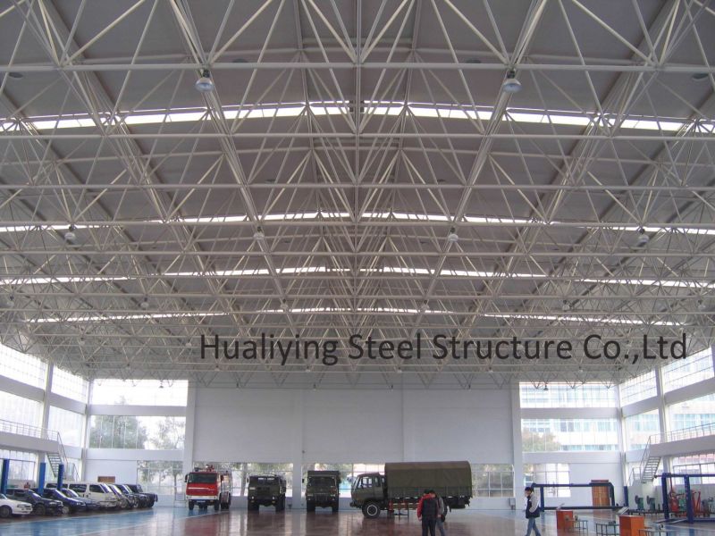 Space Grid Structures Roofing of Workshop in Guangzhou with Large Span