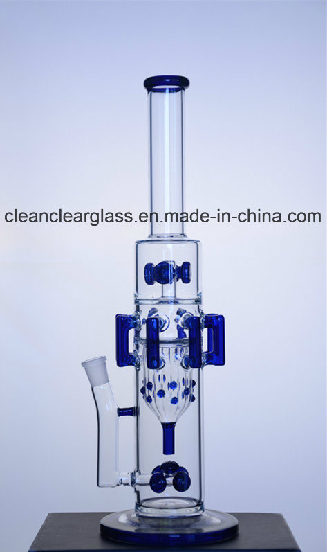 Factory Wholesale New Design Glass Water Pipe Smoking Pipe with Gears Perc