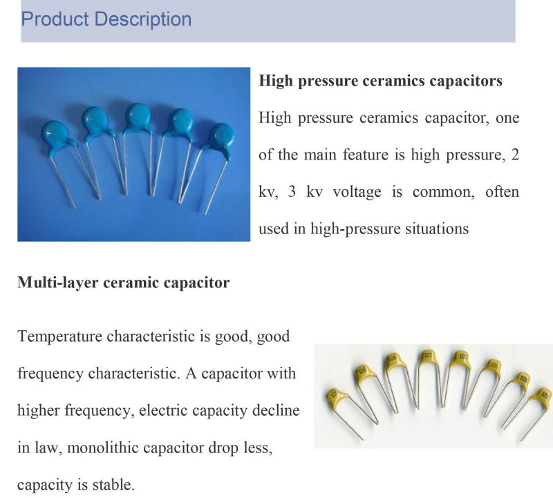 High Voltage and General Purpose Ceramic Capacitor