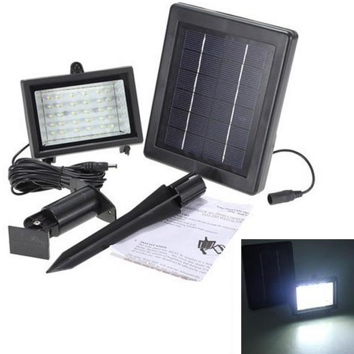 Waterproof 30 LED Solar Powered Flood Light Motion Sensor Spotlight Outdoor Garden Lamp