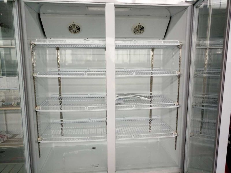 Display Refrigerator 2 Door Beverage Cooler Supermarket Refrigeration