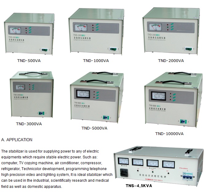 Automatic Voltage Stabilizer Tnd/Tns Series