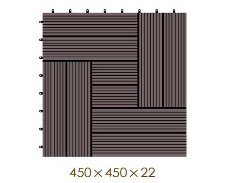 450*450*22 WPC/ Wood Plastic Composite DIY Floor