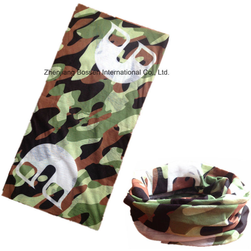 OEM Produce Customized Design Printed Army Pink Polyester Sports Neck Tube Scarf