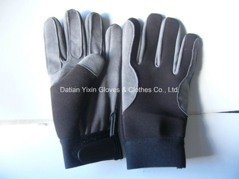 Work Glove-Synthetic Leather Glove-Industrial Glove-Safety Glove-Labor Glove-Gloves