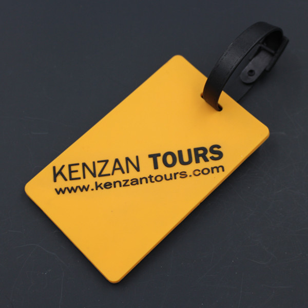 Promotion Custom Rectange Shape Soft PVC Luggage Tag